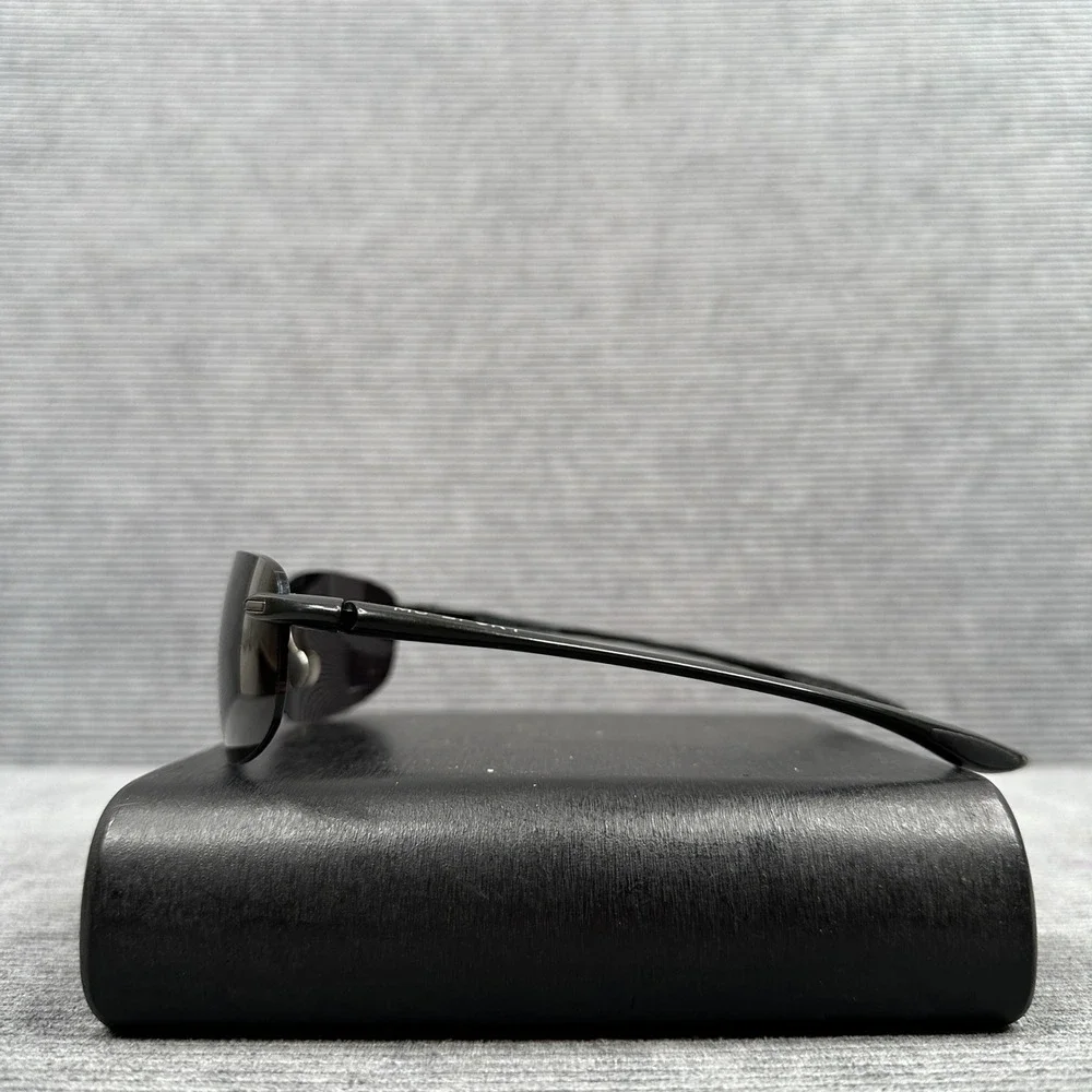 Maui Jim Ho'okipa Sport Y2K Sunglasses Black Rimless MJ-907-02 Japan 64/17-130